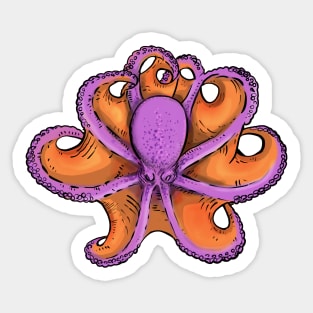octopus swirl Sticker